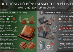 Cứ vài tháng lại phải sắm ví mới vì bong tróc, nổ da, ông có đang tốn tiền vô ích vào những món đồ "mì ăn liền"?