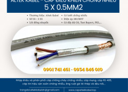 Cáp điều khiển Altek Kabel 5x0.5mm2 có lưới chống nhiễu tại Đà Nẵng