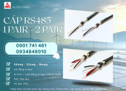 Cáp tín hiệu RS485 18awg, 22awg, 24awg loại 1 Pair/ 2 Pair Altek Kabel