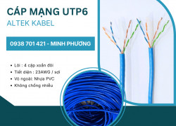 Cáp mạng UTP Cat6 – Giải pháp kết nối mạng tốc độ cao Quảng Ngãi, Bình Định, Huế