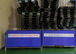 Rào Chắn An Toàn 2m Có Màn Che Hàn Quốc