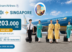 Đặt vé Hà Nội đi Singapore ngay hôm nay để nhận giá ưu đãi