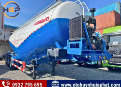 Rơ mooc bồn xi téc Mingwei 52 khối chuyên chở bụi thép, xi măng rời, ...