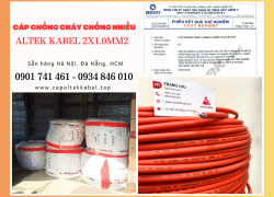Cáp báo cháy chống cháy chống nhiễu 2x1.0 Altek Kabel giá tốt - sẵn hàng Hà Nội, Đà Nẵng, Sài Gòn