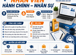 TUYỂN NHÂN VIÊN HÀNH CHÍNH NHÂN SỰ TP.HCM