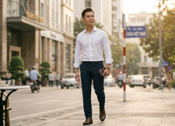 Bước ra phố với chiếc túi quần phình to như quả bóng