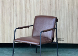 Ghế sofa cafe nệm da có tay vịn CS03001-P tại HCM