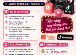 TUYỂN HOST LIVESTREAM THỦ ĐỨC [KO CẦN KN]