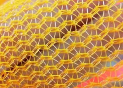túi lưới HDPE màu vàng