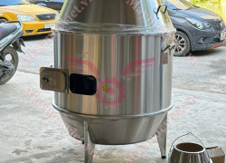 Lu nướng gà vịt inox dùng than Vinmax phi 90 giá rẻ