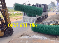 Lưới b40 bọc nhựa PVC khổ 2,4m, Lưới bọc nhựa b40 có sẵn
