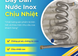 Dây Dẫn Nước Inox, Dây Dẫn Nước Chịu Nhiệt - Siêu Bền, Không Gỉ Sét