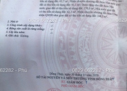 Bán đất thổ cư 547m2 Sổ Hồng, Tân Khánh Đông Sa Đéc, Đồng Tháp. Giá 2.6 tỷ, Hướng ĐN.
