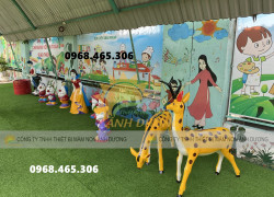Tượng cổ tích mầm non, tượng Bạch tuyết bảy chú lùn, tượng cô tấm thạch sanh