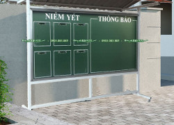 Bảng thông báo di động có mái che