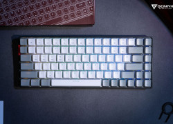 Bàn phím AULA S100 PRO TM (Xanh dương+trắng/ Brown switch) S100PRO02