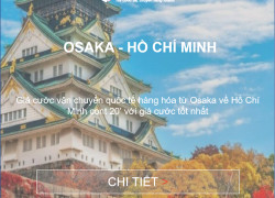 Giá Cước Vận Tải BIển Từ Osaka Về Việt Nam