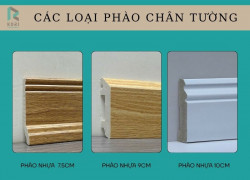 Phào Chân Tường Nhựa Bản 7cm, 8cm, 9cm Đủ Mẫu Tại Hà Nội