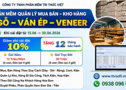 ƯU ĐÃI phần mềm quản lý kinh doanh & kho Gỗ - Ván Ép - Veneer