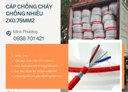 Cáp chống cháy chống nhiễu 2x0.75mm² – Lựa chọn an toàn cho hệ thống PCCC Huế