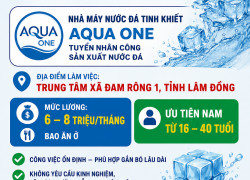 TUYỂN NV SẢN XUẤT NƯỚC ĐÁ LÂM ĐỒNG BAO ĂN Ở