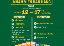 TUYỂN DỤNG NHÂN VIÊN SALE THỊ TRƯỜNG NGÀNH SỮA NƯỚC