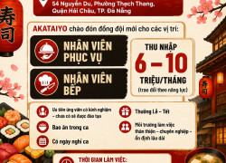 TUYỂN NHÂN VIÊN PHỤC VỤ, BẾP QUẬN HẢI CHÂU.