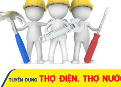 Tuyển thợ điện nước làm ở khu vực Thủ Đức & lân cận