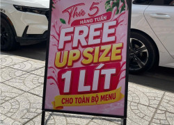 STANDEE MENU CHÂN CHỮ A GẤP GỌN