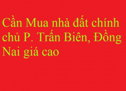 Cần Mua nhà đất chính chủ P. Trấn Biên, Đồng Nai giá cao