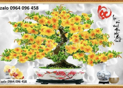 Tranh gạch 3d hoa mai - SXC43
