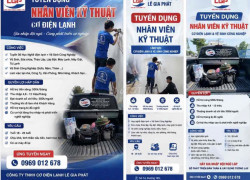 Cơ Điện Lạnh tuyển LĐPT, học nghề, CTV làm ở Thủ Đức