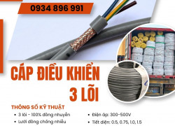 Cáp Điều Khiển 3x1.0 Chống Nhiễu Tại Đà Nẵng, Huế, Quãng Ngãi
