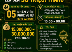 NHÀ HÀNG CẠN LY TUYỂN DỤNG PHỤC VỤ NỮ