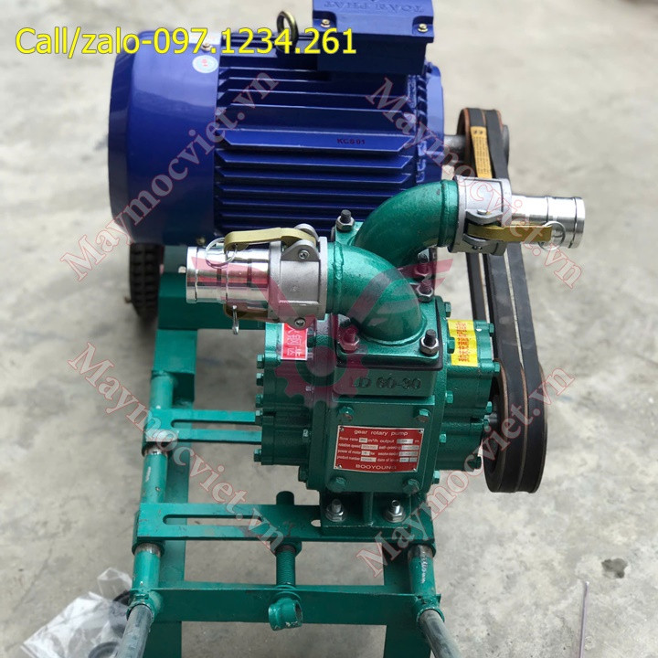 Bơm hút bùn 2 họng chống tắc 3 pha Turbo 5055