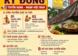 TUYỂN NV TẠP VỤ, PHỤC VỤ QUẬN 3 [KO CẦN KN]