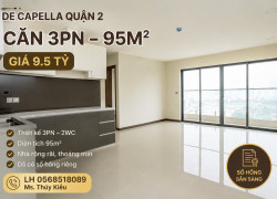 Bán căn hộ 3PN De Capella Quận 2 giá 9.5 tỷ