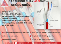 Cáp tín hiệu chống cháy chống nhiễu Altek kabel 2x0.75/2x1.0/2x1.5/2x2.5