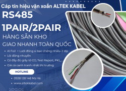 Cáp tín hiệu vặn xoắn RS485 – truyền xa, chống nhiễu cực tốt