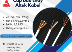 Cáp báo cháy Altek Kabel tiết diện 0.22mm2, lõi đồng 100%