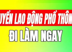 TUYỂN LAO ĐỘNG PHỔ THÔNG VÀ KCS