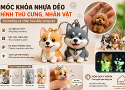 Móc Khóa Nhựa Dẻo Hình Thú Cưng, Nhân Vật – Xu Hướng Cá Nhân Hóa Đầy Sáng Tạo