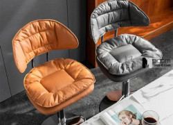 Ghế bar nệm da hai lớp có lưng tựa CB2286-P tại HCM
