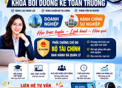 Khai giảng lớp học chứng chỉ KẾ TOÁN TRƯỞNG