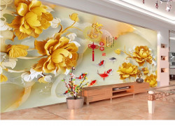 Tranh gạch 3d trang trí phòng khách - VXC43