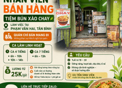 [KO CẦN KN, BAO CƠM] NHÂN VIÊN BÁN HÀNG TÂN BÌNH
