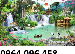 Tranh gạch 3d phong cảnh đồng quê - GDF89