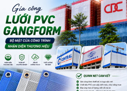 LƯỚI PVC GANGFORM IN LOGO – DẤU ẤN THƯƠNG HIỆU CHO MỌI CÔNG TRÌNH