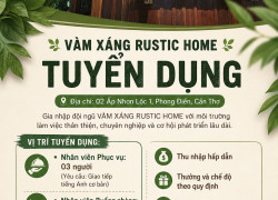 TUYỂN NV PHỤC VỤ, BUỒNG PHÒNG, BẾP CẦN THƠ