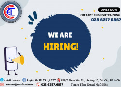 Tuyển dụng giáo viên IELTS tại quận Gò Vấp và Tân Phú